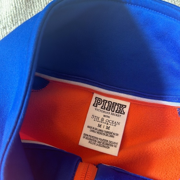 <3 Victoria's Secret PINK METS BLING TRACK JACKET - Picture 7 of 9